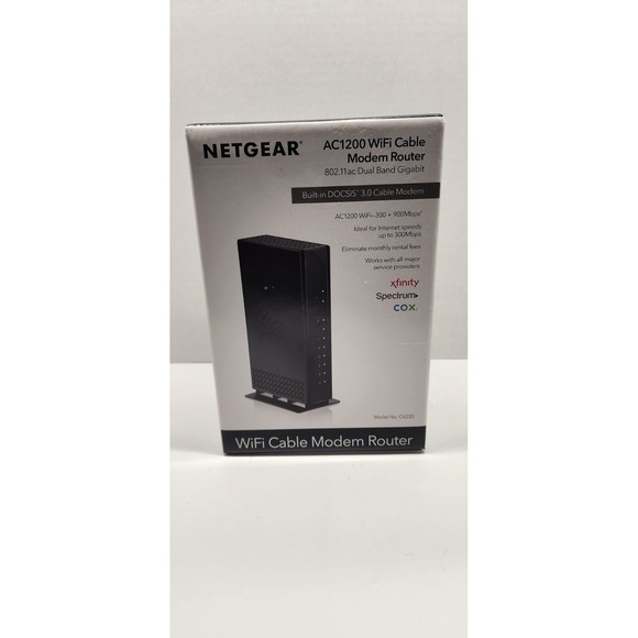 netgear Other - Netgear‎ AC1200 WiFi Cable Modem Router DOCSIS 3.0 C6230 Dual Band Gigabit
